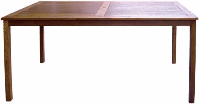 Tavolo Rettangolare da Giardino 150x90 cm in Legno di Acacia Morel