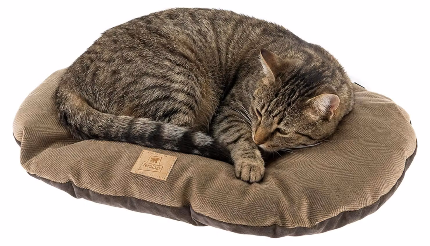 Ferplast cuscino Stuart 55 x 36 cm tessuto marrone