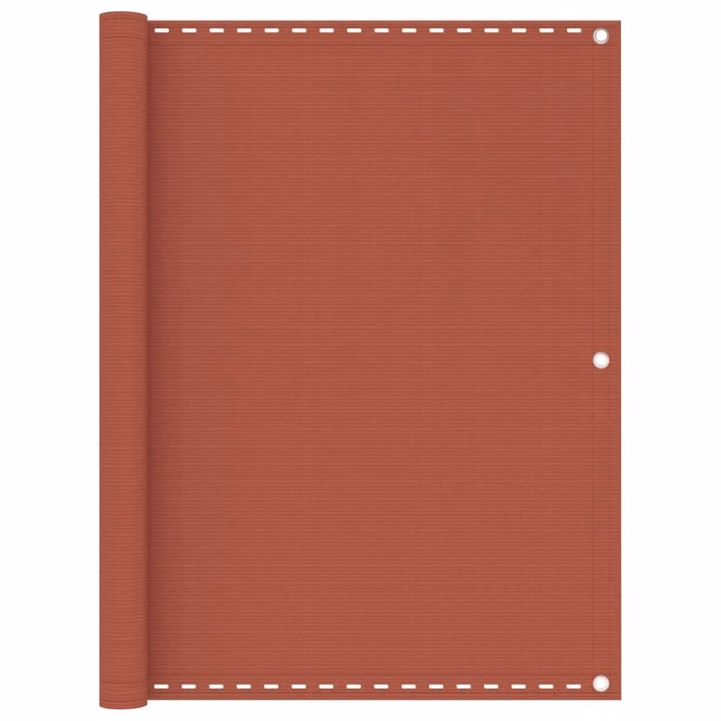 Telo per balcone in HDPE, color terracotta, 120x300 cm