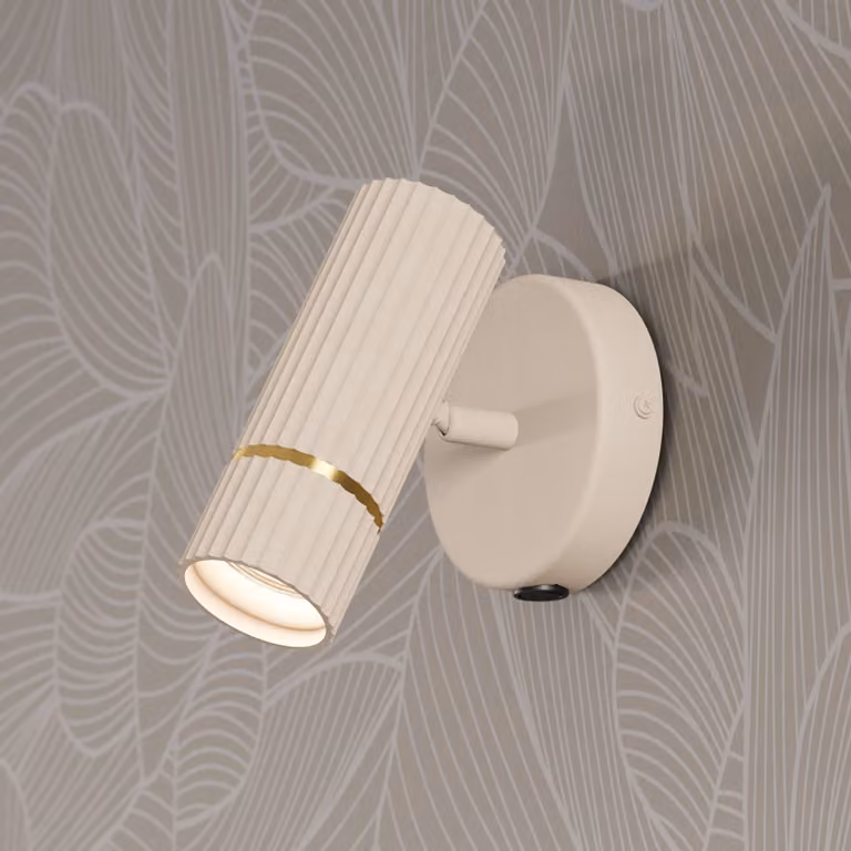 EGLO Faretto Caminia, Crema / Ambra, Soggiorno / Sala da pranzo, Metallo, Applique