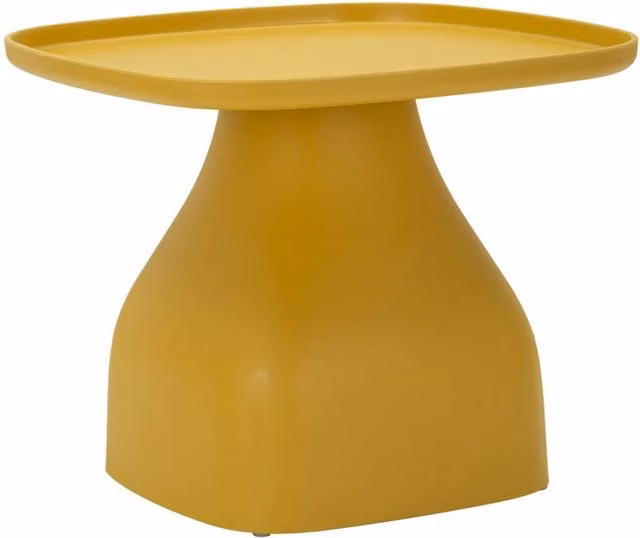 Tavolinetto Gea Mauro Ferretti Giallo L: 48 cm, P: 48 cm, H: 38 cm