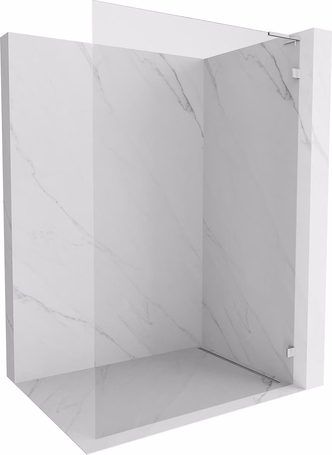 Mexen Lunar L parete doccia Walk-in destra 110 x 200 cm, trasparente 8 mm, cromata - 830L-110-000-01-00-P
