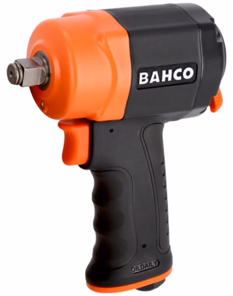Avvitatore a impatto compatto Bahco da 1/2", extra corto, 1200 N·m