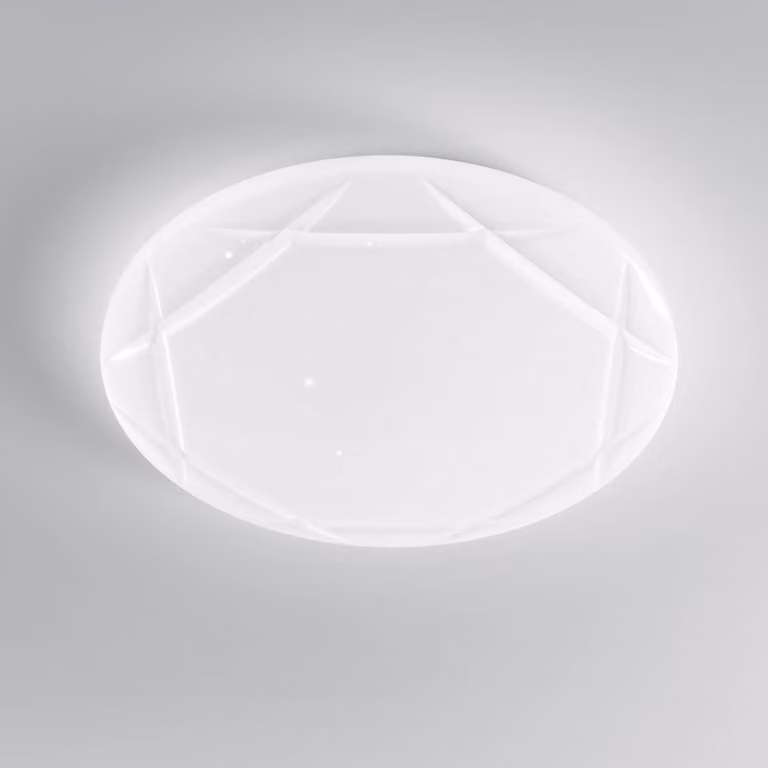 F.A.N. Europe Plafoniera a LED Elixir, Bianco / Opale, Soggiorno / Sala da pranzo, Plastica, Moderno, Plafoniera LED