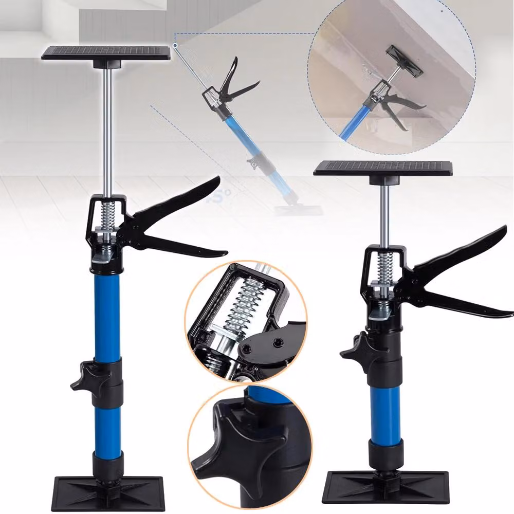 Set di 2 sollevatori regolabili per mobili - Utili per il montaggio di armadi - Altezza regolabile da 30 a 59 cm - Costruzione robusta - Supporti antiscivolo - Adatti per pareti e soffitti in cartongesso