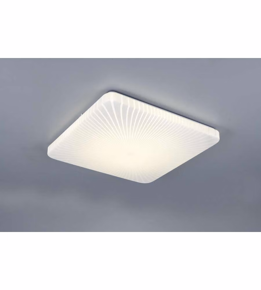Reality Plafoniera Quadrata Led Mandria II - Righe - 24W 2500lm L.41cm