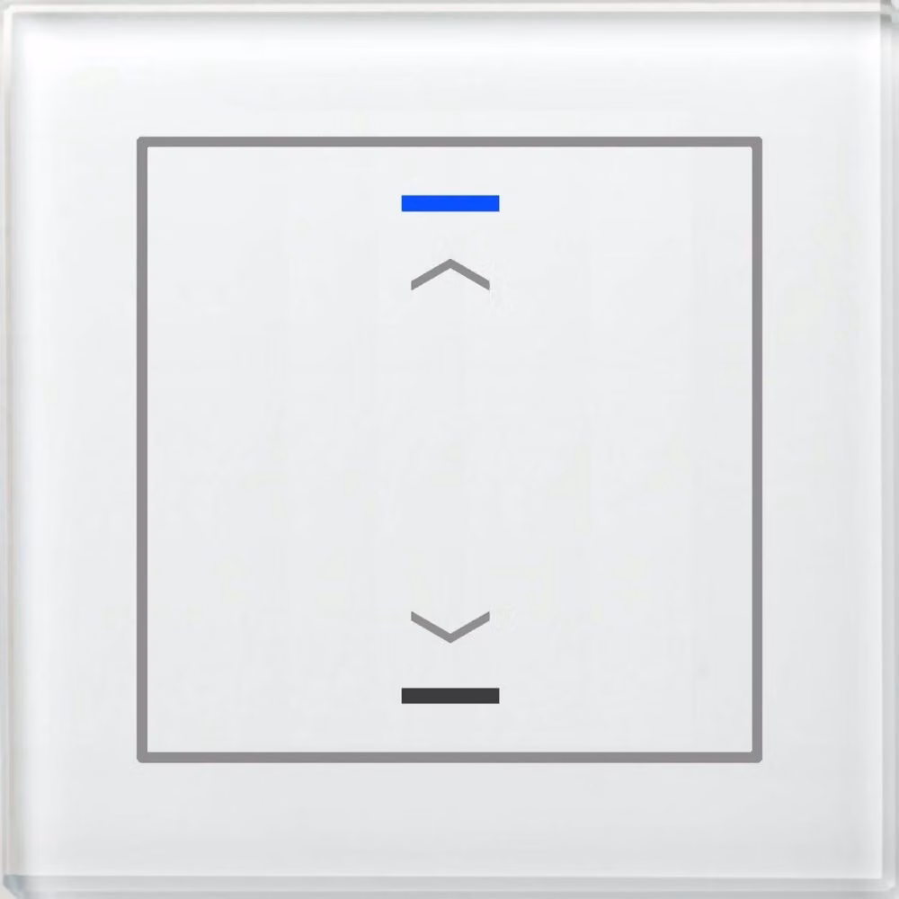 MDT technologies Pulsante in vetro II Light 1-fold BE-GTL10W.A1