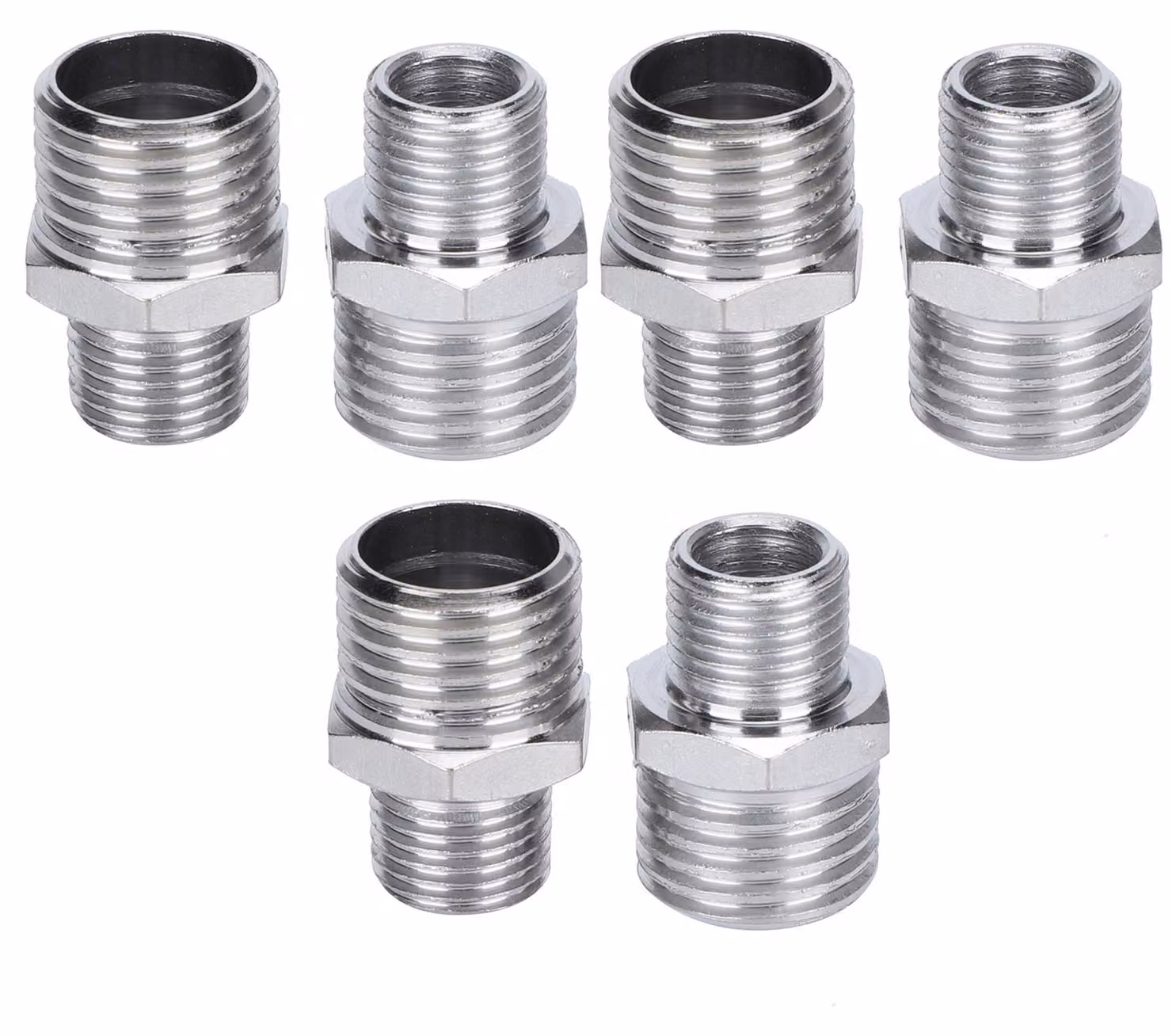 Set di 6 connettori per aerografo, filettatura esterna da G1/8 pollici a G1/4 pollici, adattatore per pistola a spruzzo TDA3