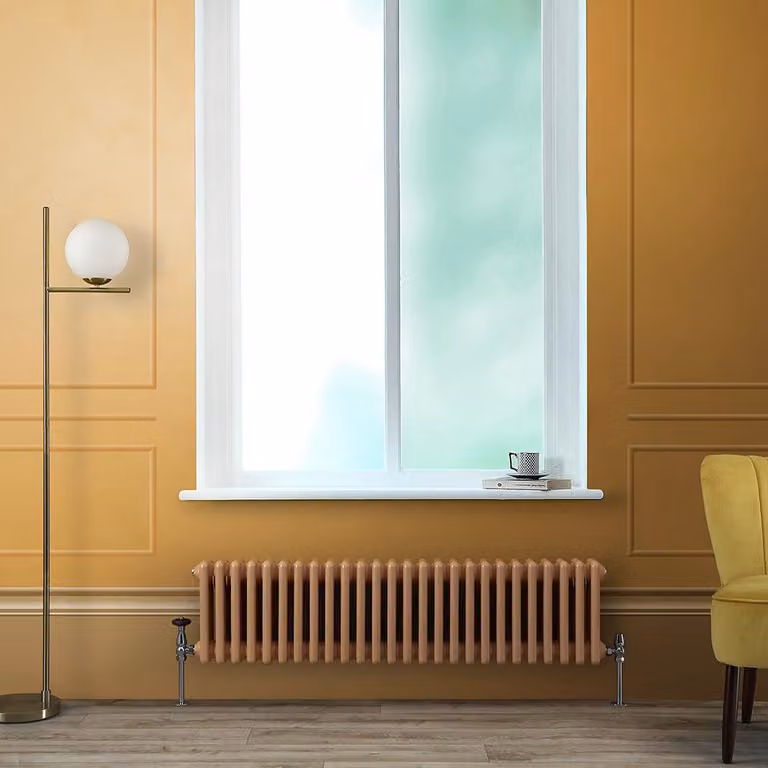 Radiatore Orizzontale a Colonne (3 Colonne) 300mm x 1190mm - Giallo (Autumn Giallo) - Regent