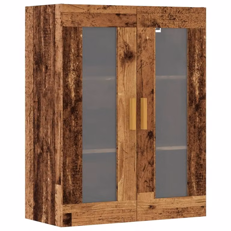 Armadietto Pensile a Parete Legno Antico 69,5x34x90 cm