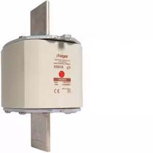 Cartuccia fusibile NH NH4a gTr 400 V 630 kVA 909 A con indicatore centrale e maniglia in metallo