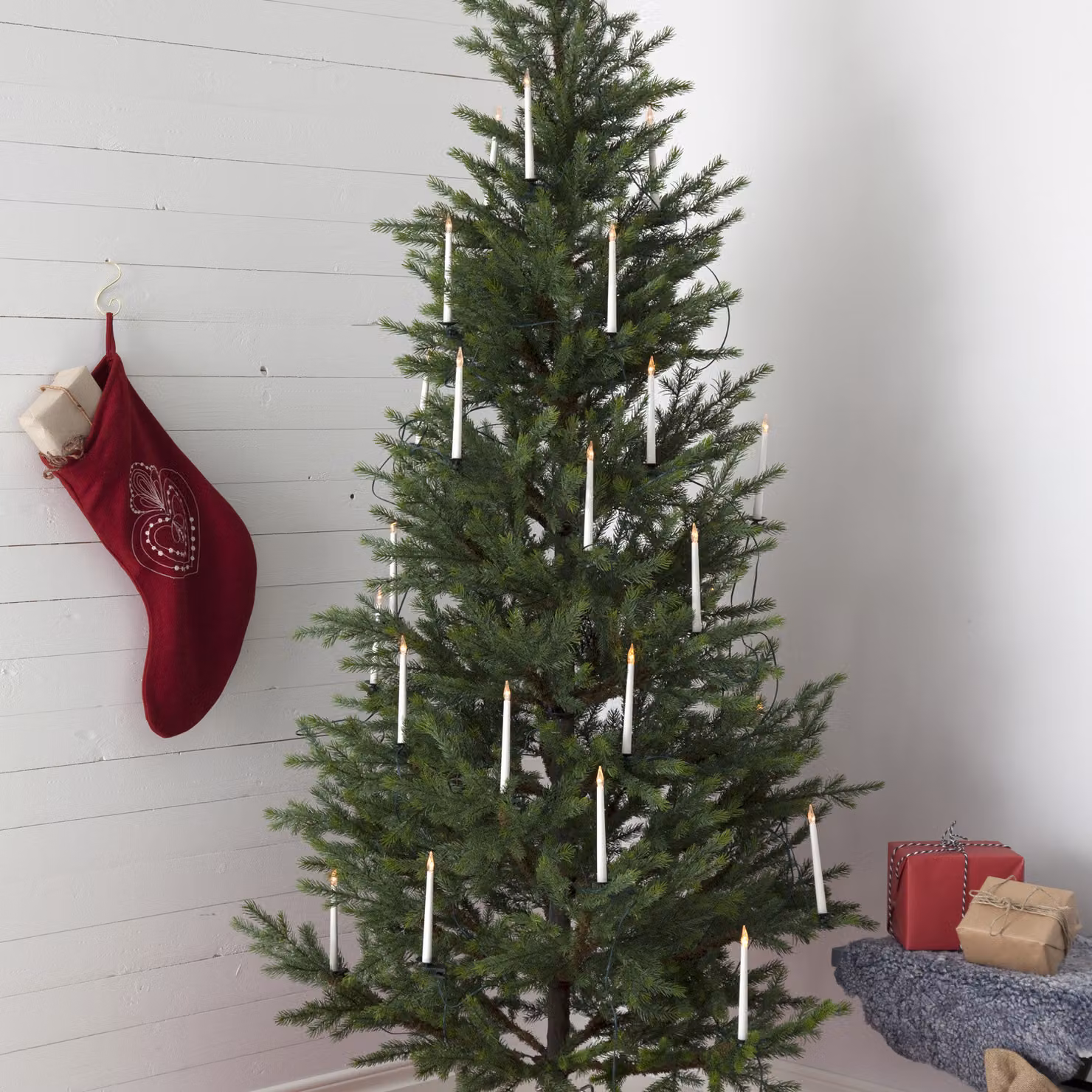 Ghirlanda luminosa a LED Star "Slimline", 16 elementi, 750 x 18 cm, bianca