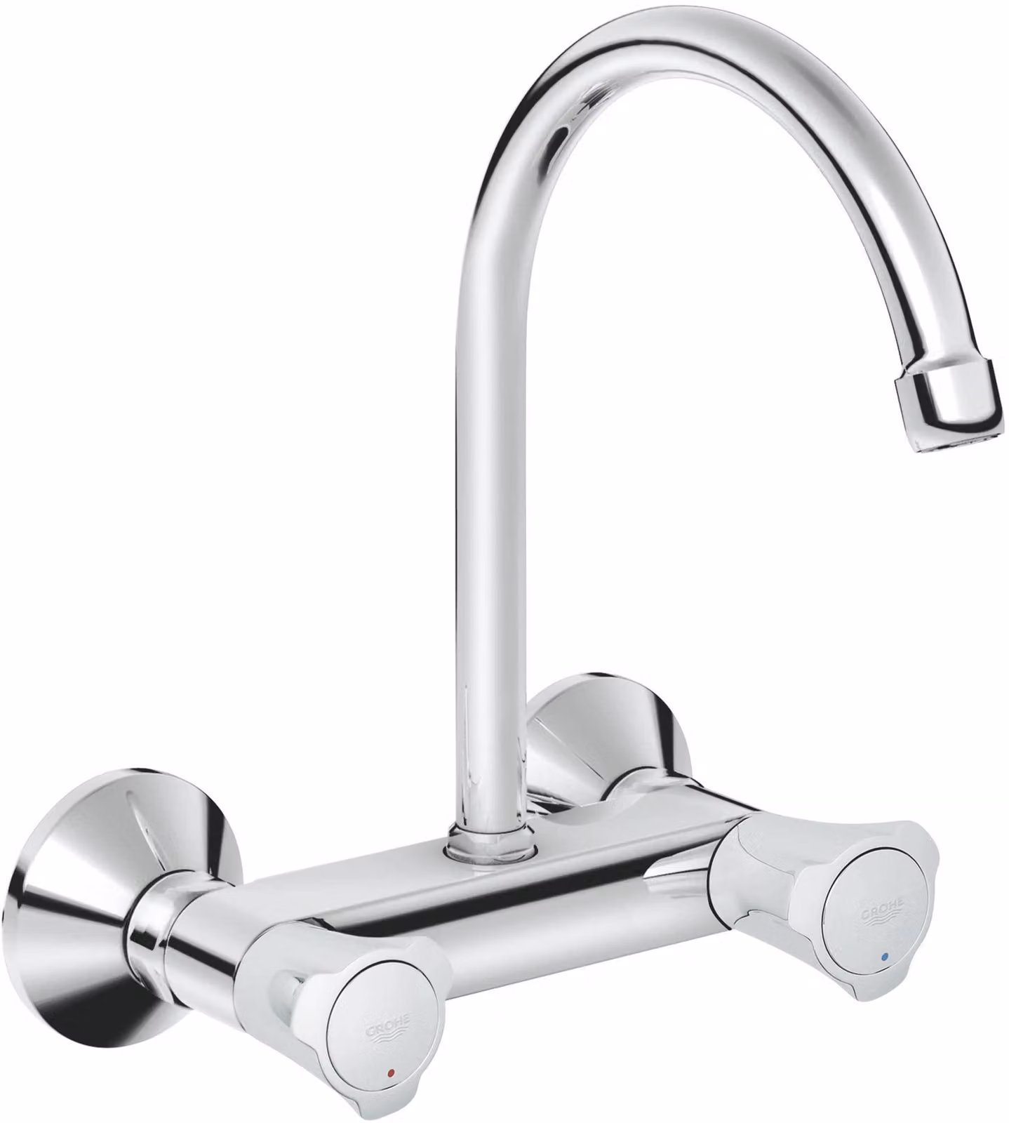 Miscelatore monocomando da cucina, attacco 1/2", cromato, girevole a 360°