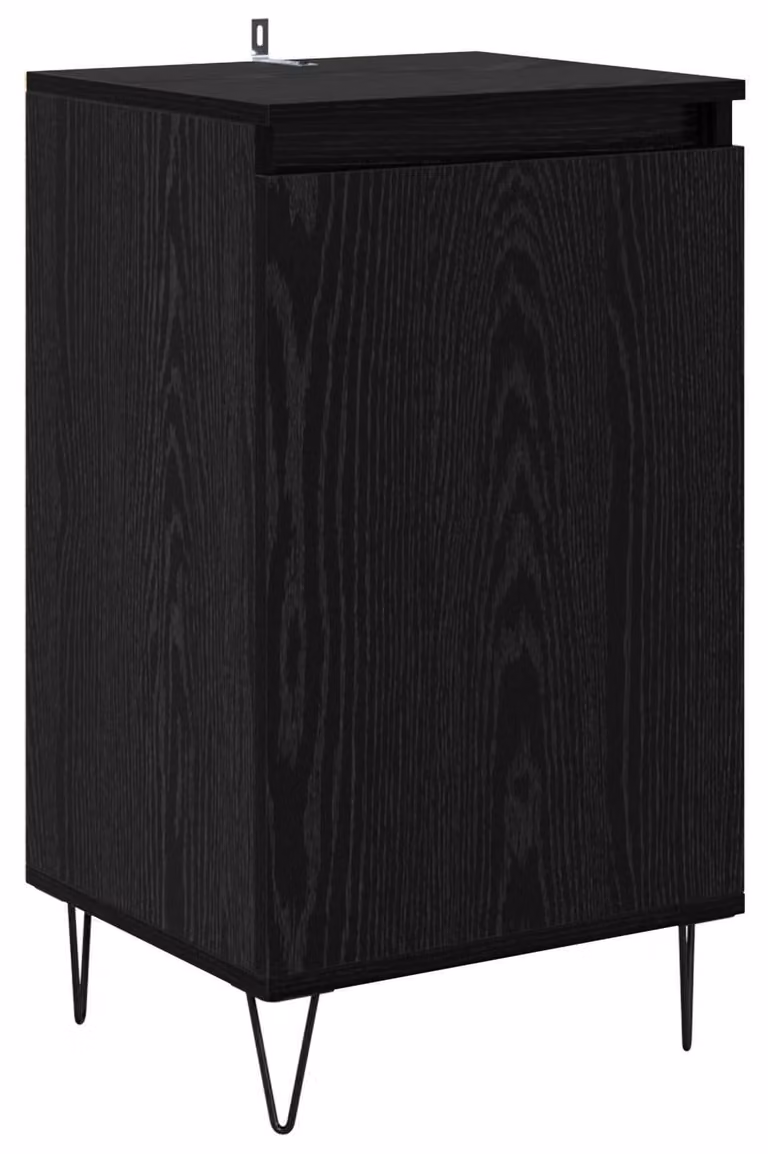 Credenza Rovere Nero 40 x 35 x 70 cm Legno multistrato