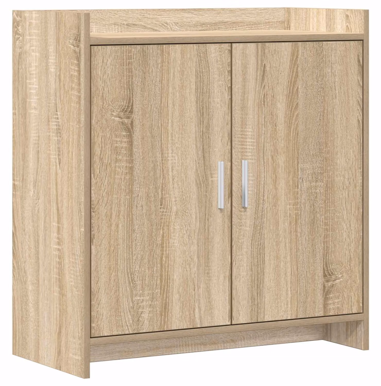 Mobiletto servitore in legno effetto noce Sonoma, dimensioni 72 x 36 x 80 cm, realizzato in legno composito