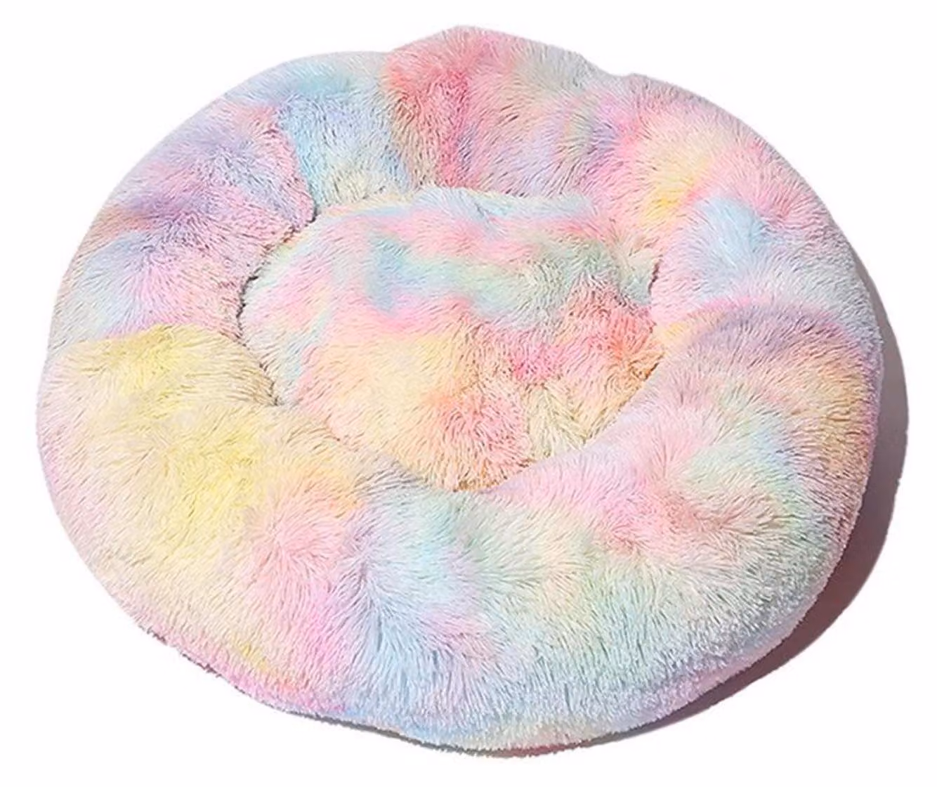 Cuccia per cani, cuccia per gatti, morbida, rotonda, in peluche, 60 cm, colore A