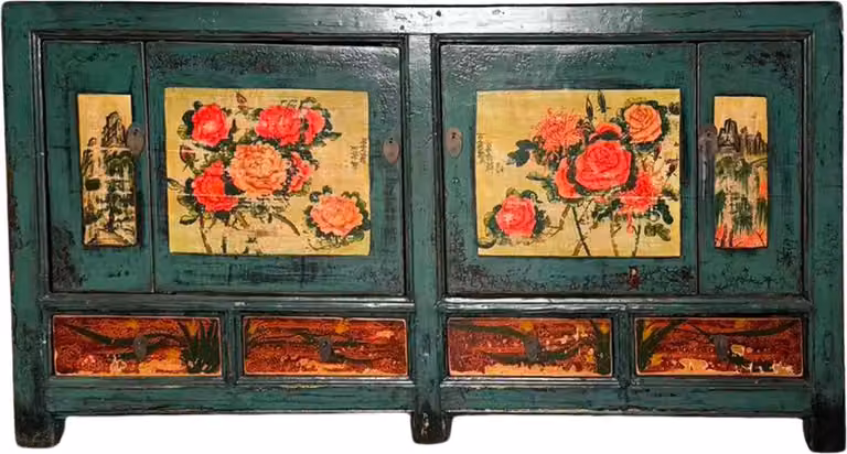 Fine Asianliving Comò cinese Credenza cinese Armadi cinesi Mobili cinesi Armadio Orientale Asiatico 171x40x87