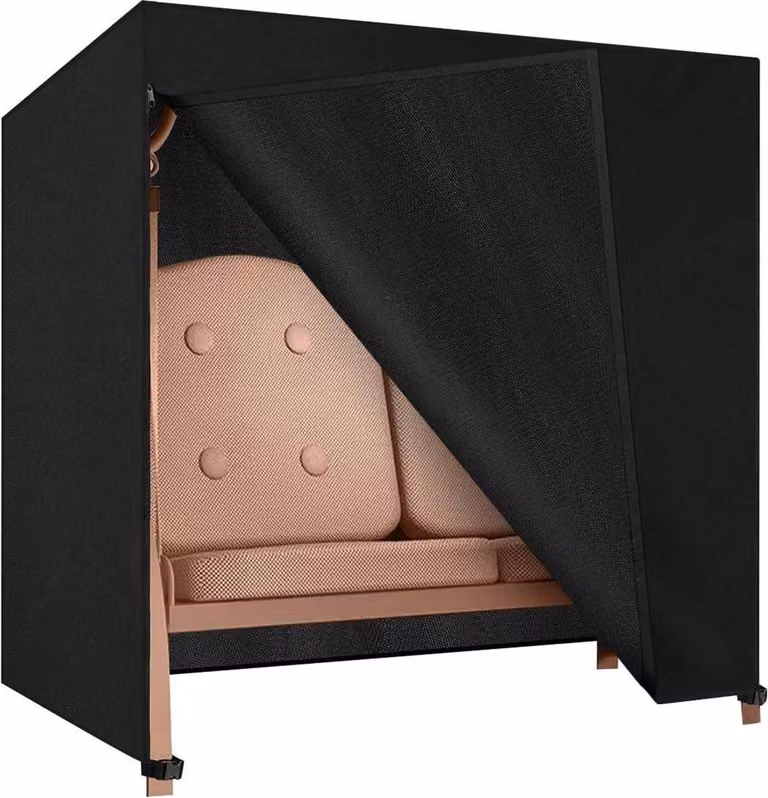 Dokon Hollywood copri altalena 2 posti 600D Oxford tessuto nero