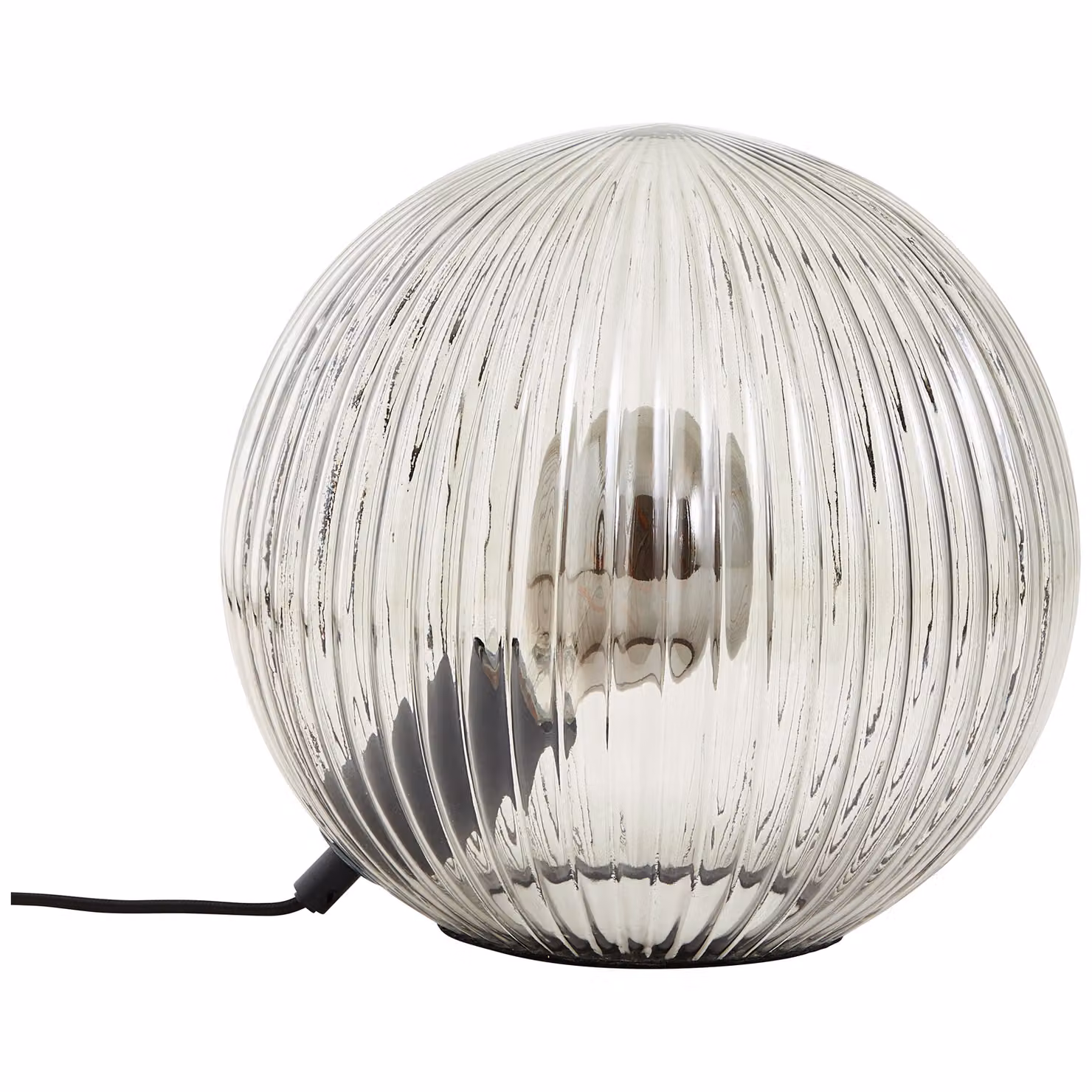 BRILLANTE lampada da tavolo Belado 27,5 cm nero/vetro fumé