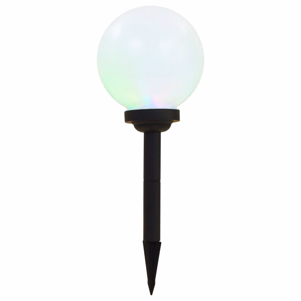 Lampade Solari da Esterni Sferiche 3 pz LED RGB 20 cm