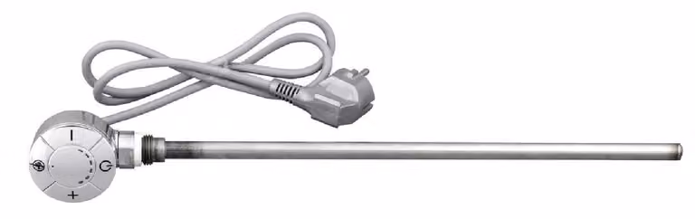 Aqualine Aste riscaldanti - Asta riscaldante elettrica con termostato, cavo dritto, 300W, cromo LT67443