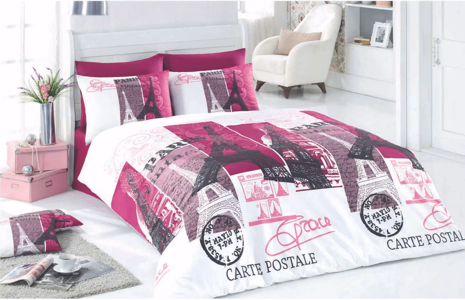 L'Essentiel Linge de Maison, Adal- PRL2233, Bianco, Copriletti, 100% cotone rinforzato