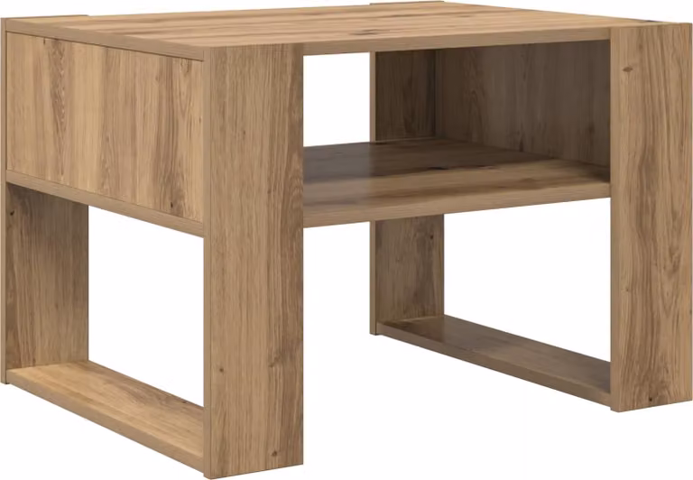 Tavolino da salotto Rovere artigianale 66 x 53 x 45 cm