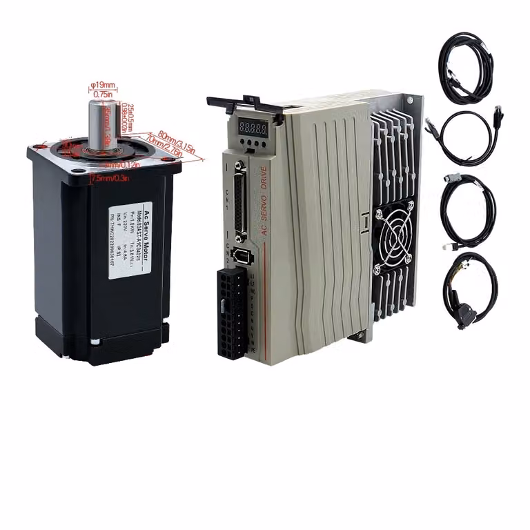 Servomotore con driver, elevata capacità di coppia, potenze multiple, opzioni di controllo versatili, mille watt, 220V