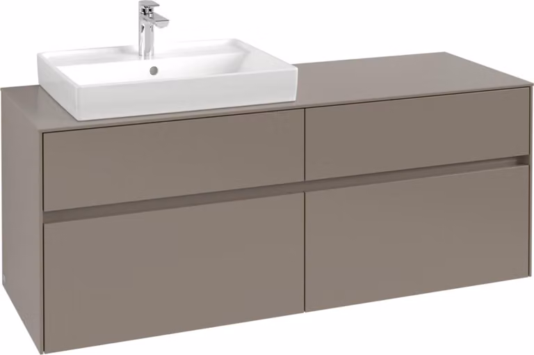 Mobiletto V&B Collaro 140x54,8x50cm, WT sinistra, blu marino