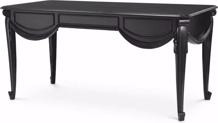 Casa Padrino scrivania barocca nera 160 cm - Mobili da ufficio barocchi