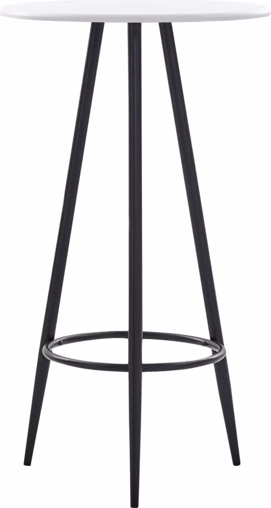 The Living Store Tavolo da bar bianco 60×107,5 cm MDF