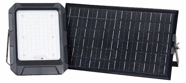 V-TAC VT-102W Faro LED 15W pannello solare con batteria sostituibile,cavo da 3m,telecomando Colore Nero 4000K IP65 - 23439