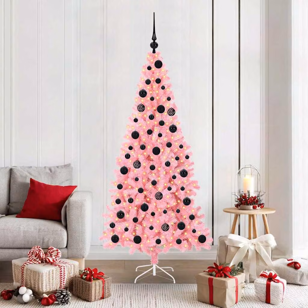 Maison Exclusive - Albero di Natale rosa, 180 cm, in PVC