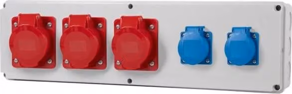 Distributore ORIZZONTALE B - Prese 3x32A/5P, 2x230V F3.0437