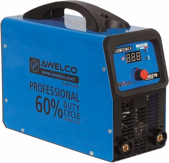 Saldatrice Inverter Awelco PRO 210 MMA con Kit, Blu