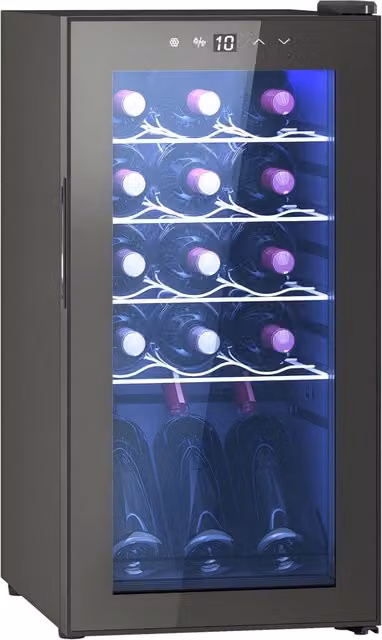 Cantinetta Vino Frigo per Bottiglie ¨C Minimal ¨C 44L, Nero