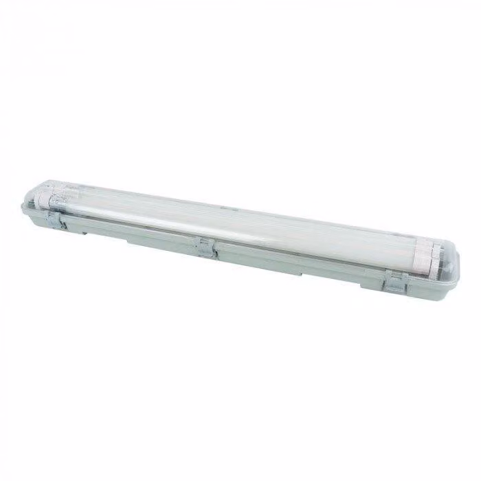 Set di lampade ermetiche + 2 tubi LED G13 9W 6500K bianco freddo 900lm 60cm IP65 Eco Light