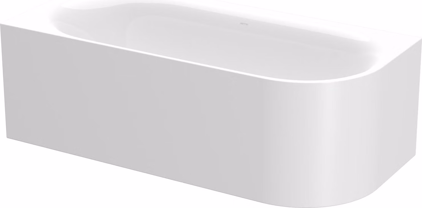 BetteLux Oval IV Silhouette Baignoires d'angle, 2 inclinaisons du dossier, installation dans le coin gauche, 1750x800x450mm, 3425-000CERVS, 3425-000CERVS