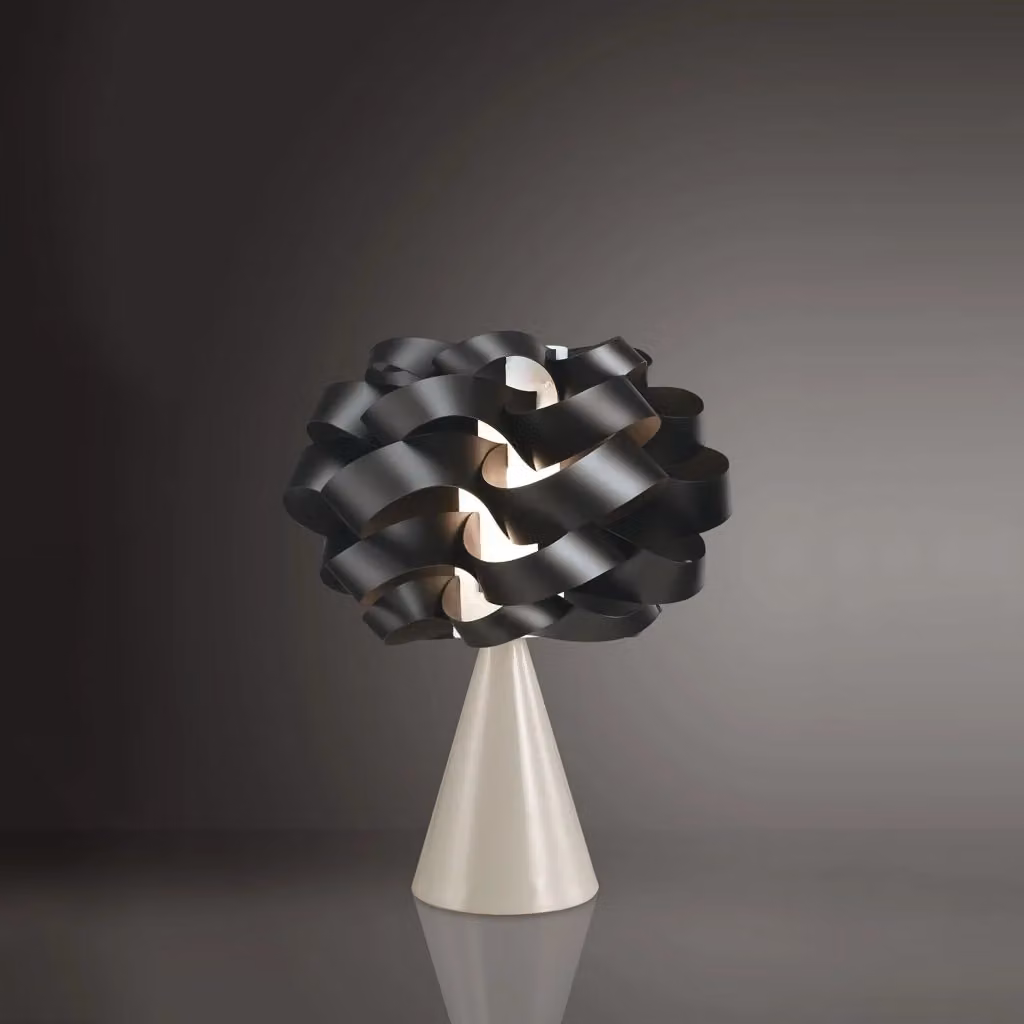 Lampada da scrivania moderna Cloud Polilux Linea Zero nera con attacco E14 – 2