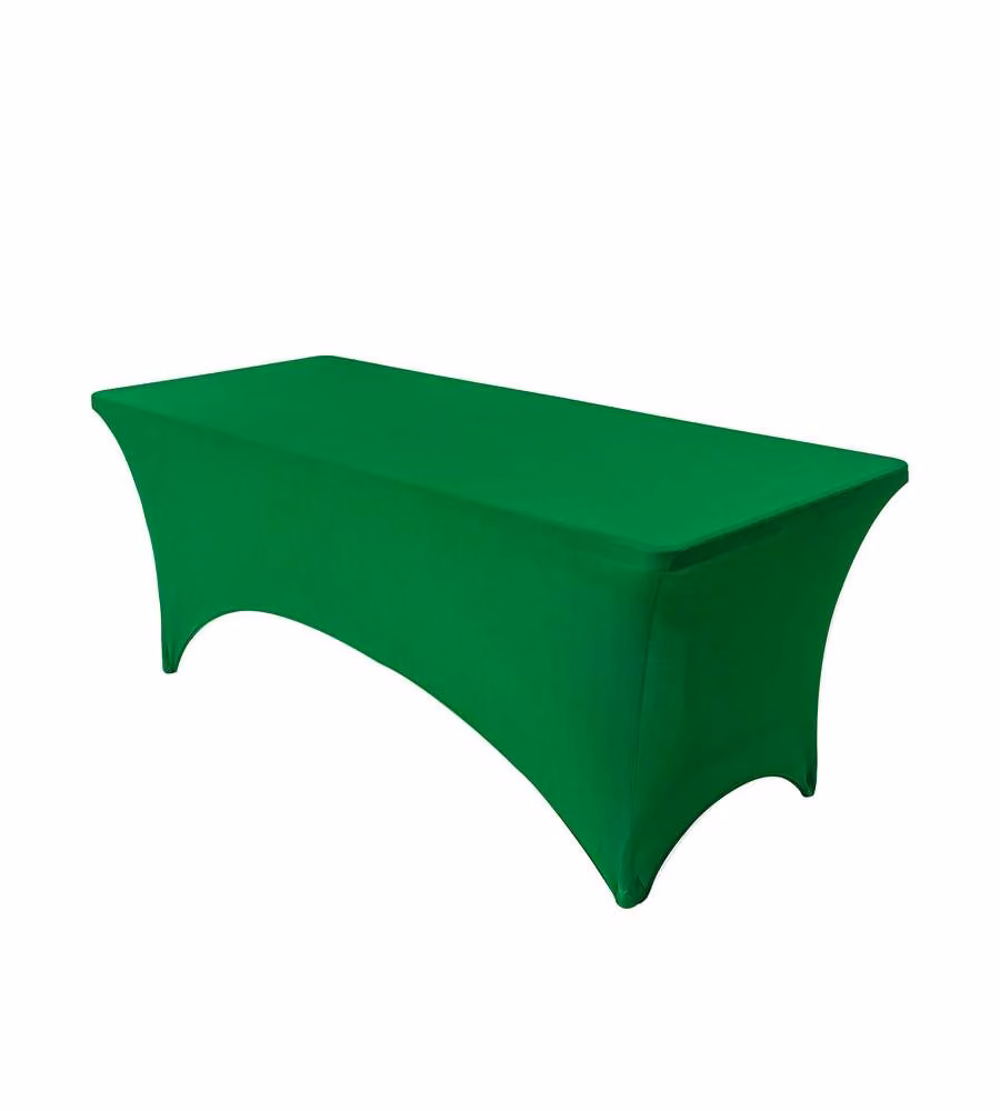 Copritavolo Spandex Verde 182x74x74 cm per Tavolo Catering