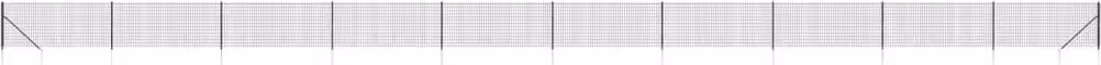 Recinzione Metallica con Picchetti Ancoraggio Antracite 1x25 m