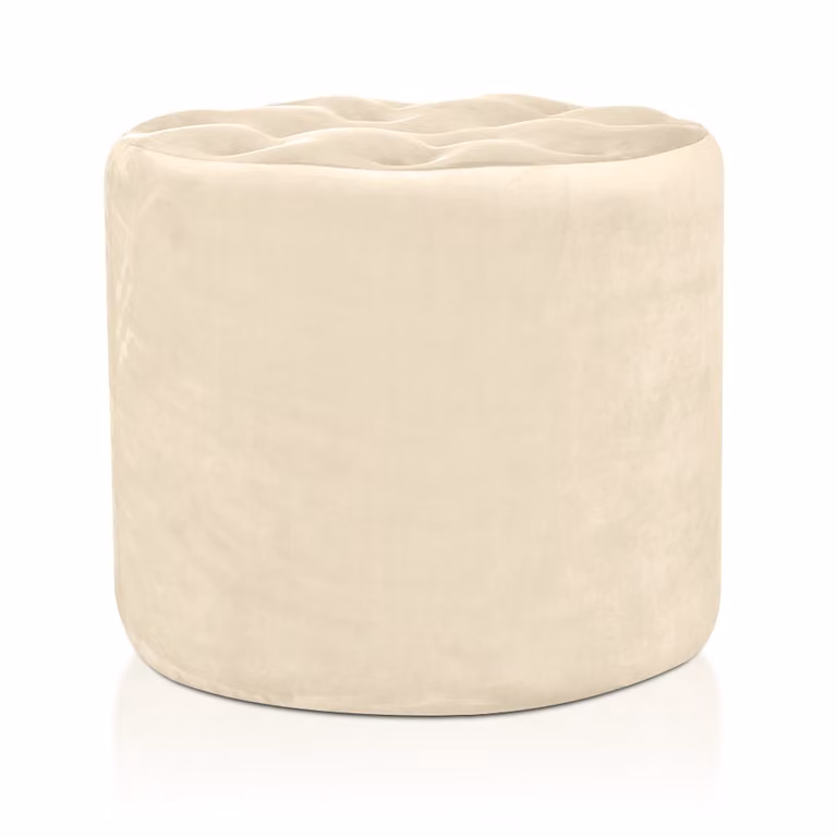 Pouf Diamante 80 cm Avorio