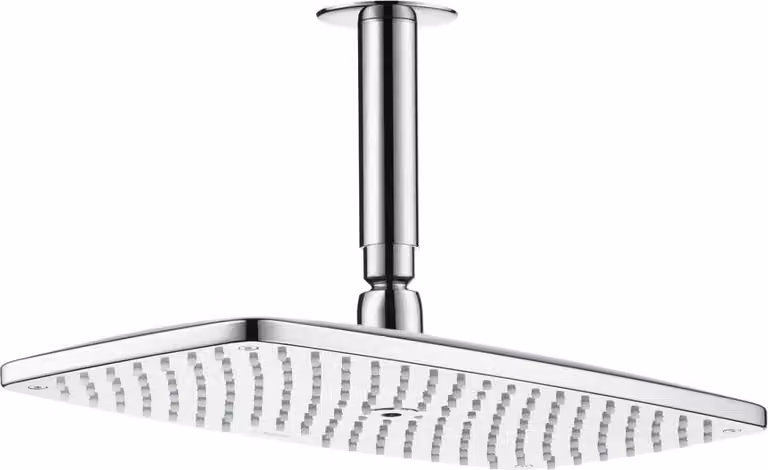 hansgrohe Raindance E 360 Douchette aérienne à 1 jet d'air avec raccordement au plafond 100mm EcoSmart 9 l/min, 26604000, 26604000