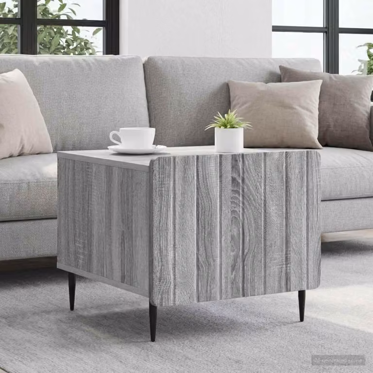 Maison Exclusive - Tavolino Sonoma grigio 49 x 50 x 42 cm in materiale derivato dal legno