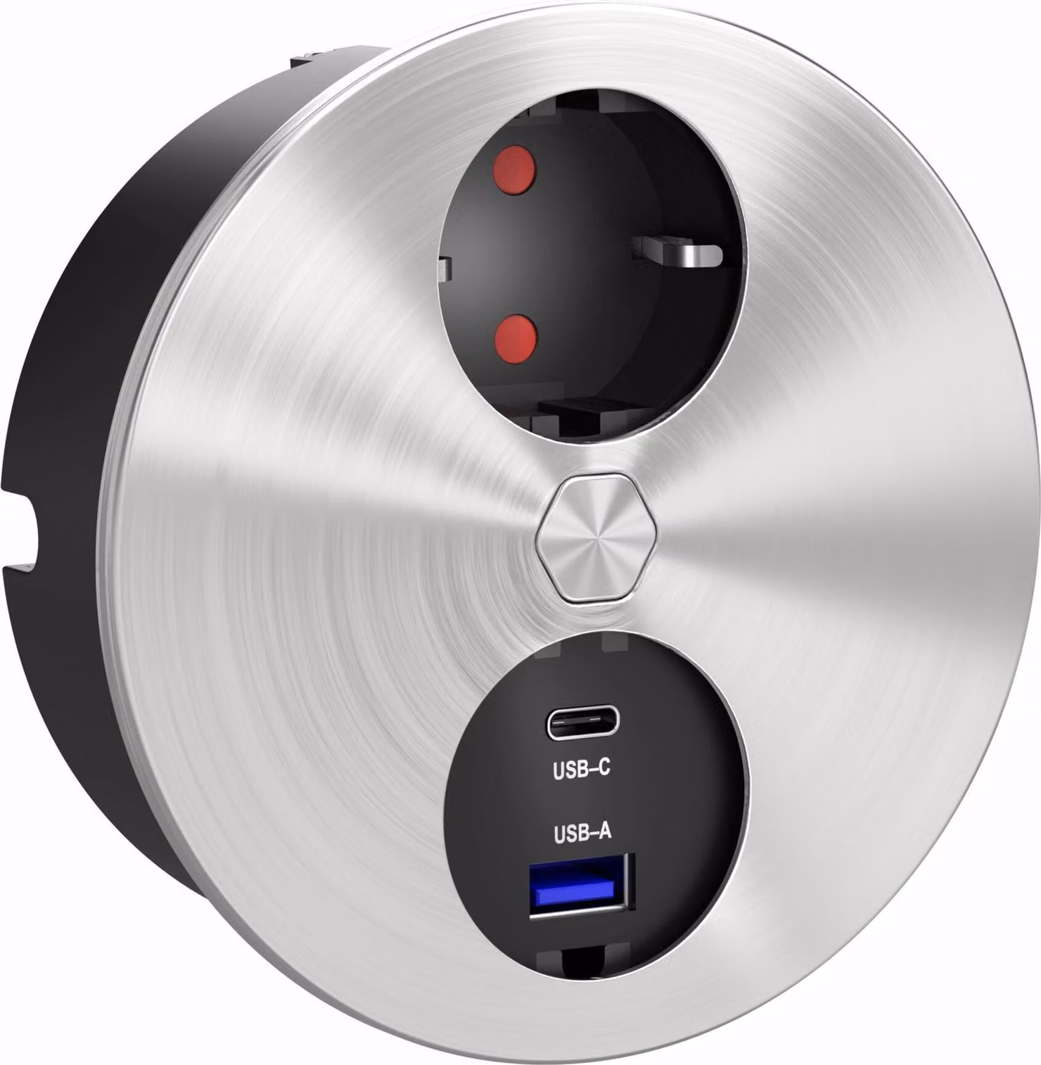 Presa da incasso doppia per cucina con USB A/C da incasso nel piano di lavoro
