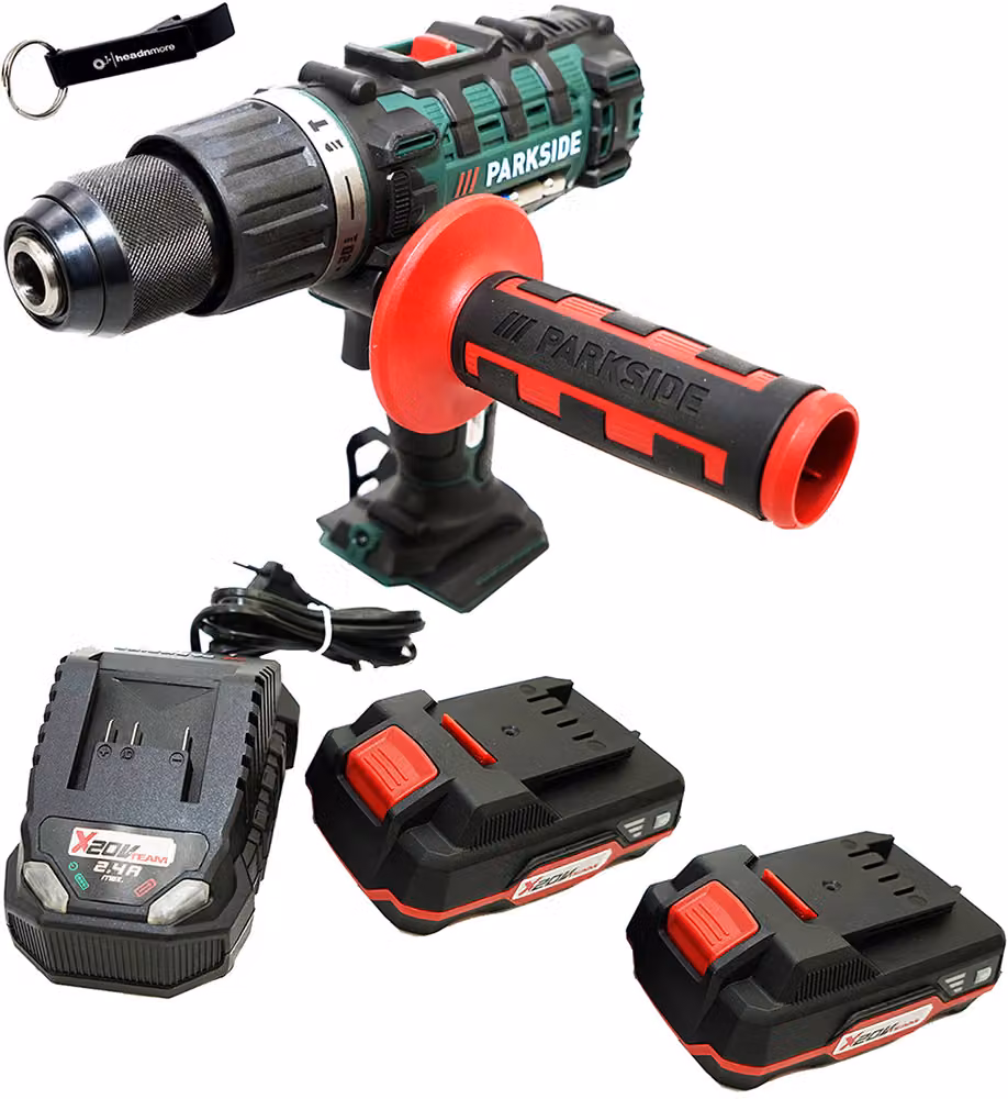 PARKSIDE® Avvitatore a percussione a batteria 20 V PSBSA 20-Li / incl. 2 batterie (2 Ah) e caricabatterie (2,4 A)