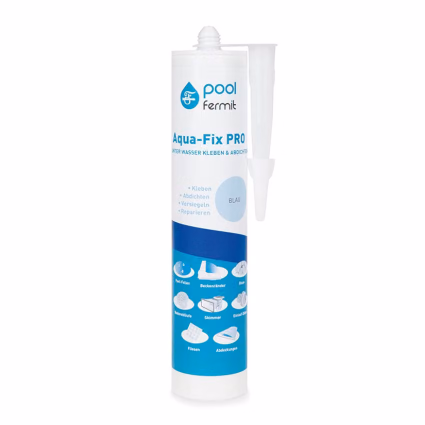 Fermit Aqua Fix PRO - MS-Polimero, cartuccia da 290 ml - Blu