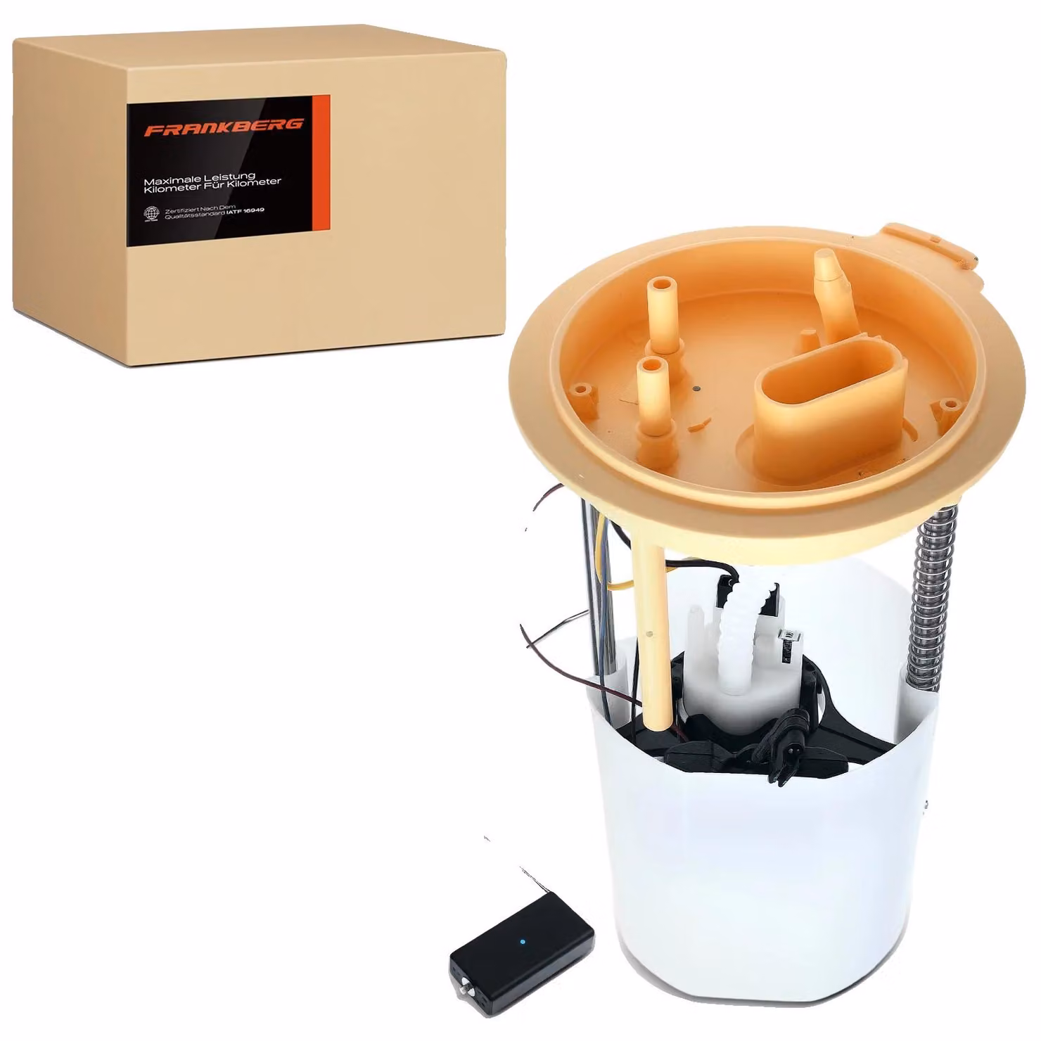 Pompa carburante, 12 V, portata di 150 litri/ora, pressione di esercizio di 0,5 bar, 5 connettori, larghezza di 114,3 mm