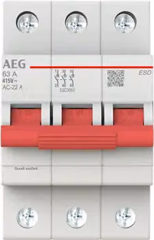Sezionatore AEG 3P 63A (2CDD273188R0063)