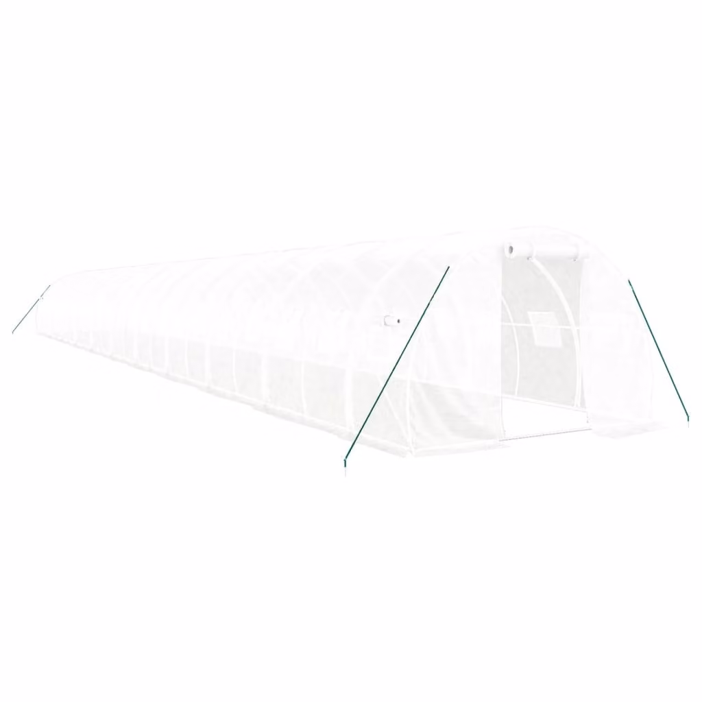Serra con Telaio in Acciaio Bianco 66 m² 22x3x2 m
